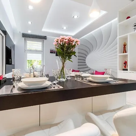 White & Free Parking Apartment